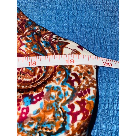 C1 Anthropologie Tiny maxi dress wrap print pattern paisley fall large - Picture 4 of 9